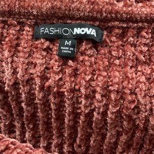 Off the shoulder long sleeve top